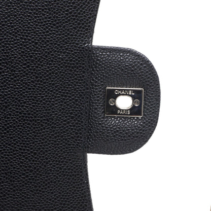 Exclusive Chanel Black  Caviar Maxi Classic Double Flap — Alternate View 8