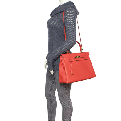 Exclusive Hermes Capucine Togo Kelly 35 — Alternate View 20