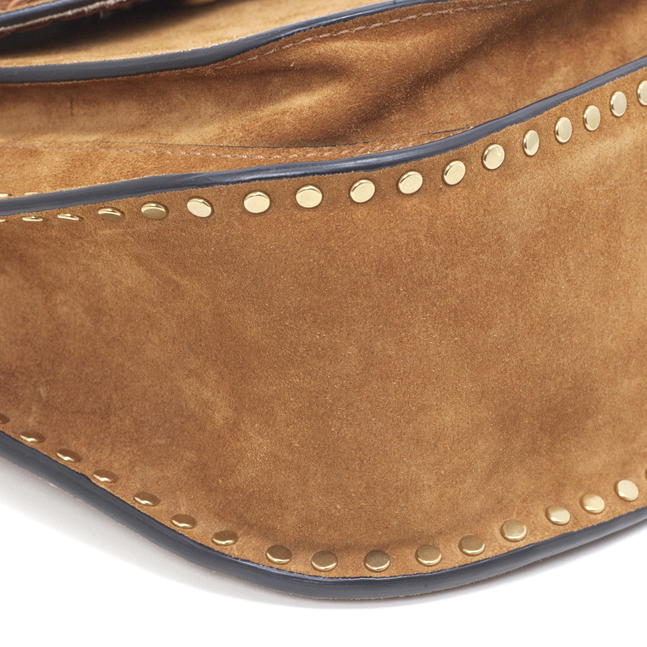 Exclusive Chloe Caramel Suede Small Hudson Bag — Alternate View 11