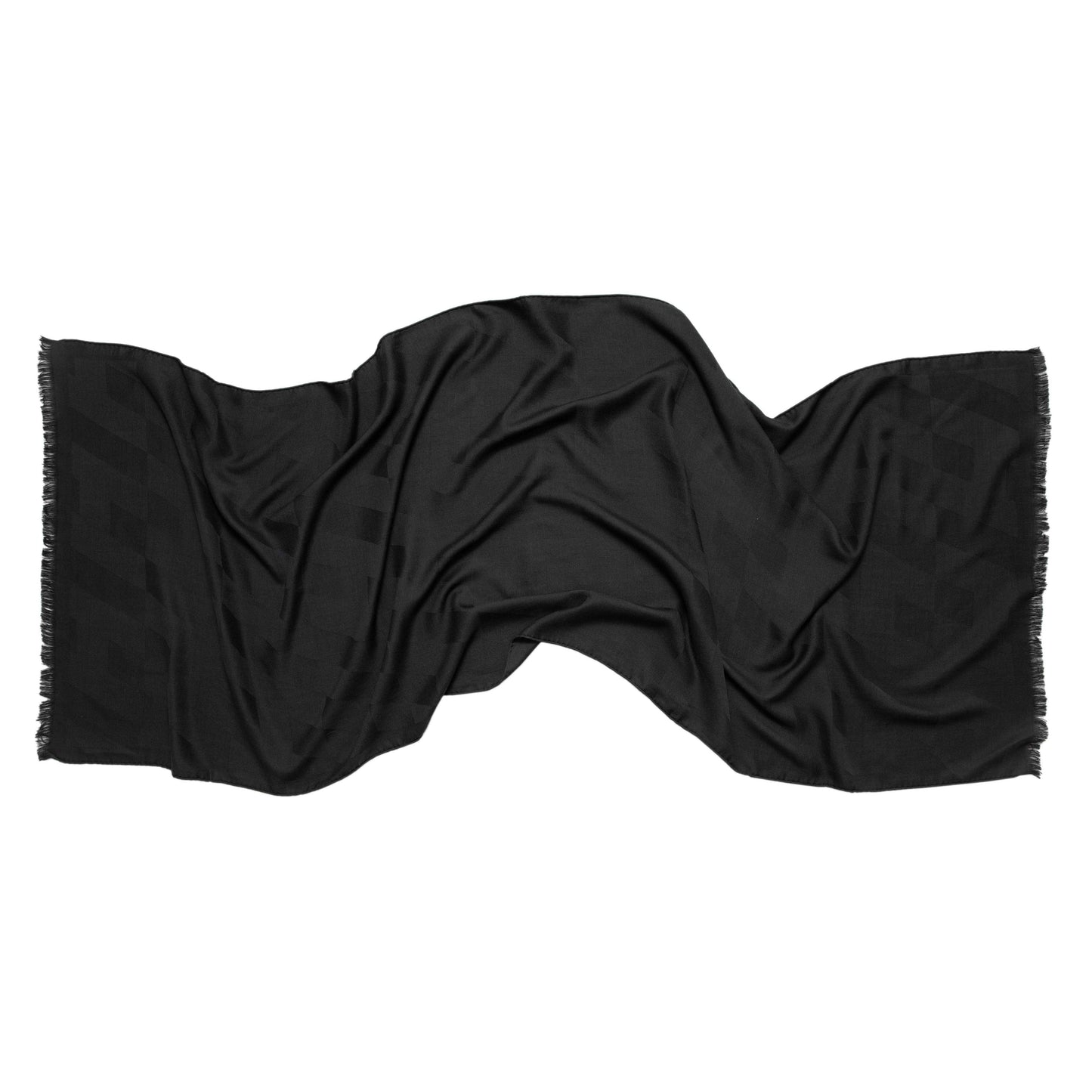 Exclusive Hermes Dark Green Cashmere Silk H en Biais Stole — Side View