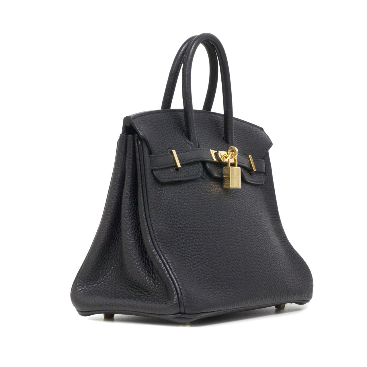 Exclusive Hermes Black Clemence Birkin 25 — Back View
