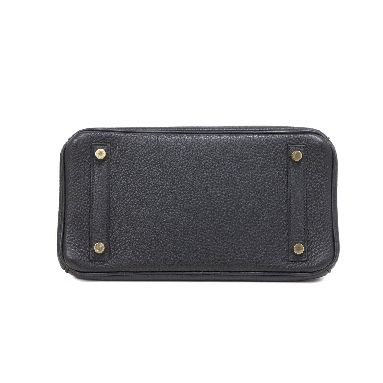 Exclusive Hermes Black Clemence Birkin 25 — Top View