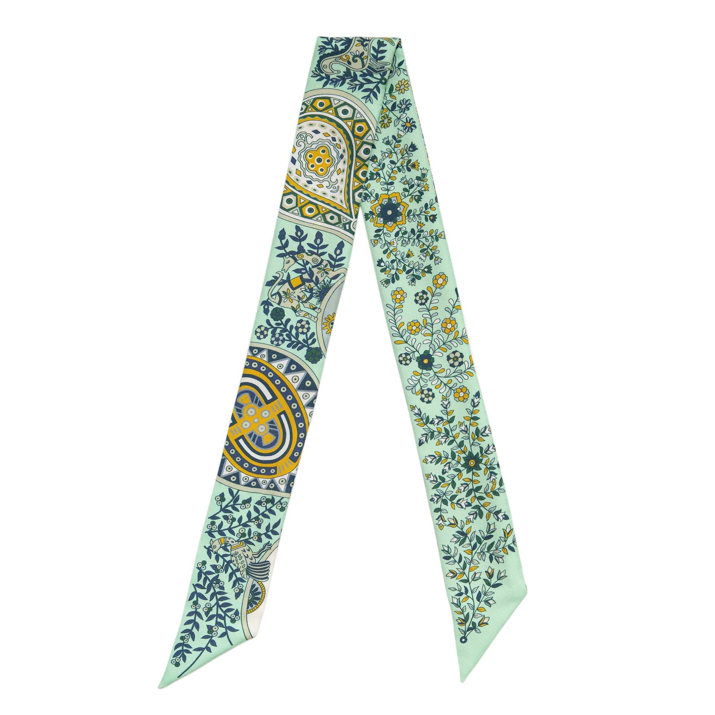 Exclusive Hermes Silk L'Arbre De Vie Twilly — Side View