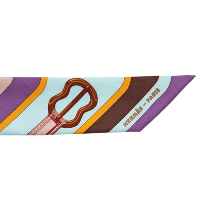Exclusive Hermes Silk Coaching Twilly — Back View