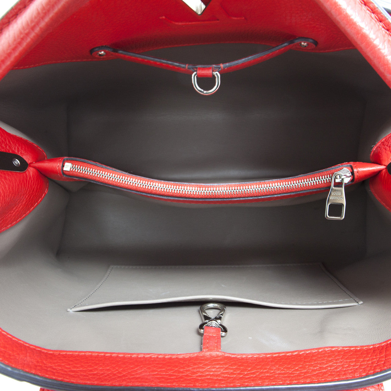 Exclusive Louis Vuitton Taurillon Leather Capucines  MM — Detail View