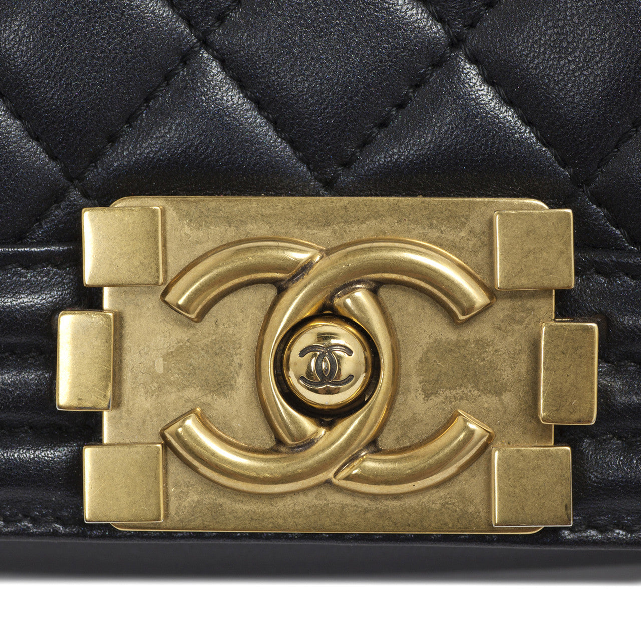 Exclusive Chanel Black Quilted Lambskin Small Boy Bag — Alternate View 8