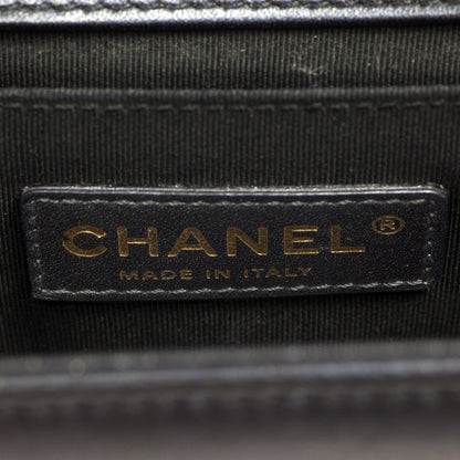 Exclusive Chanel Black Quilted Lambskin Small Boy Bag — Alternate View 9