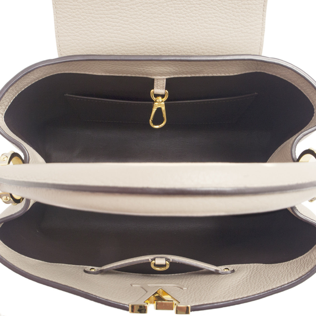 Exclusive Louis Vuitton Taurillon Leather Capucines MM — Side View