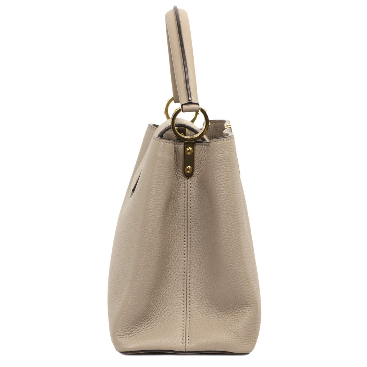 Exclusive Louis Vuitton Taurillon Leather Capucines MM — Detail View
