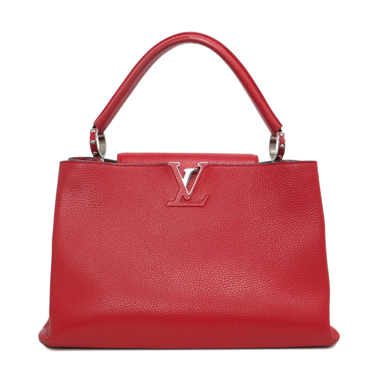 Exclusive Louis Vuitton Taurillon Leather Capucines  MM — Front View