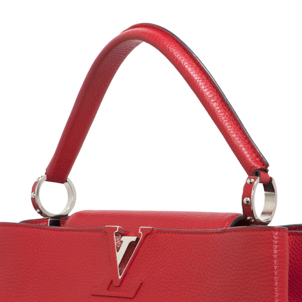Exclusive Louis Vuitton Taurillon Leather Capucines  MM — Back View