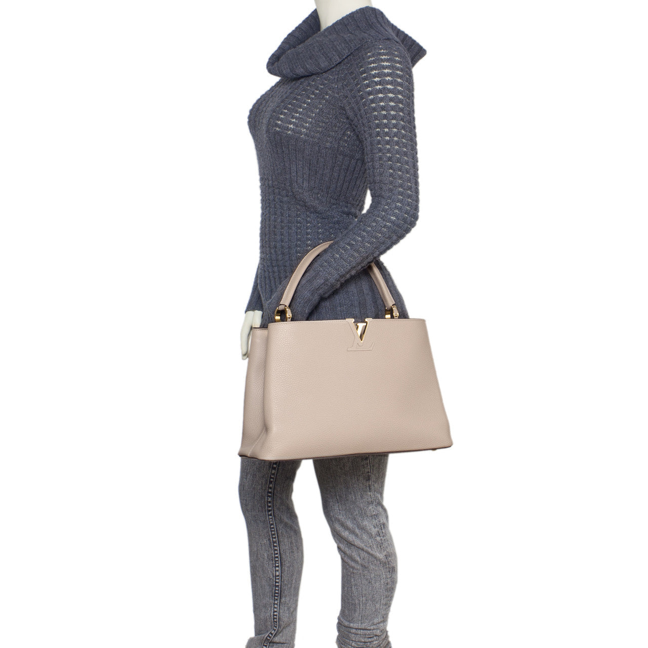 Exclusive Louis Vuitton Taurillon Leather Capucines MM — Alternate View 13