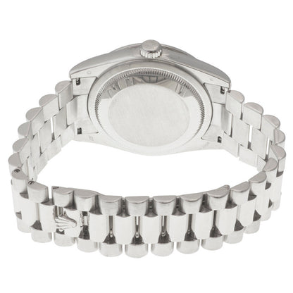 Exclusive Rolex Day Date President Platinum Watch 118346 — Top View