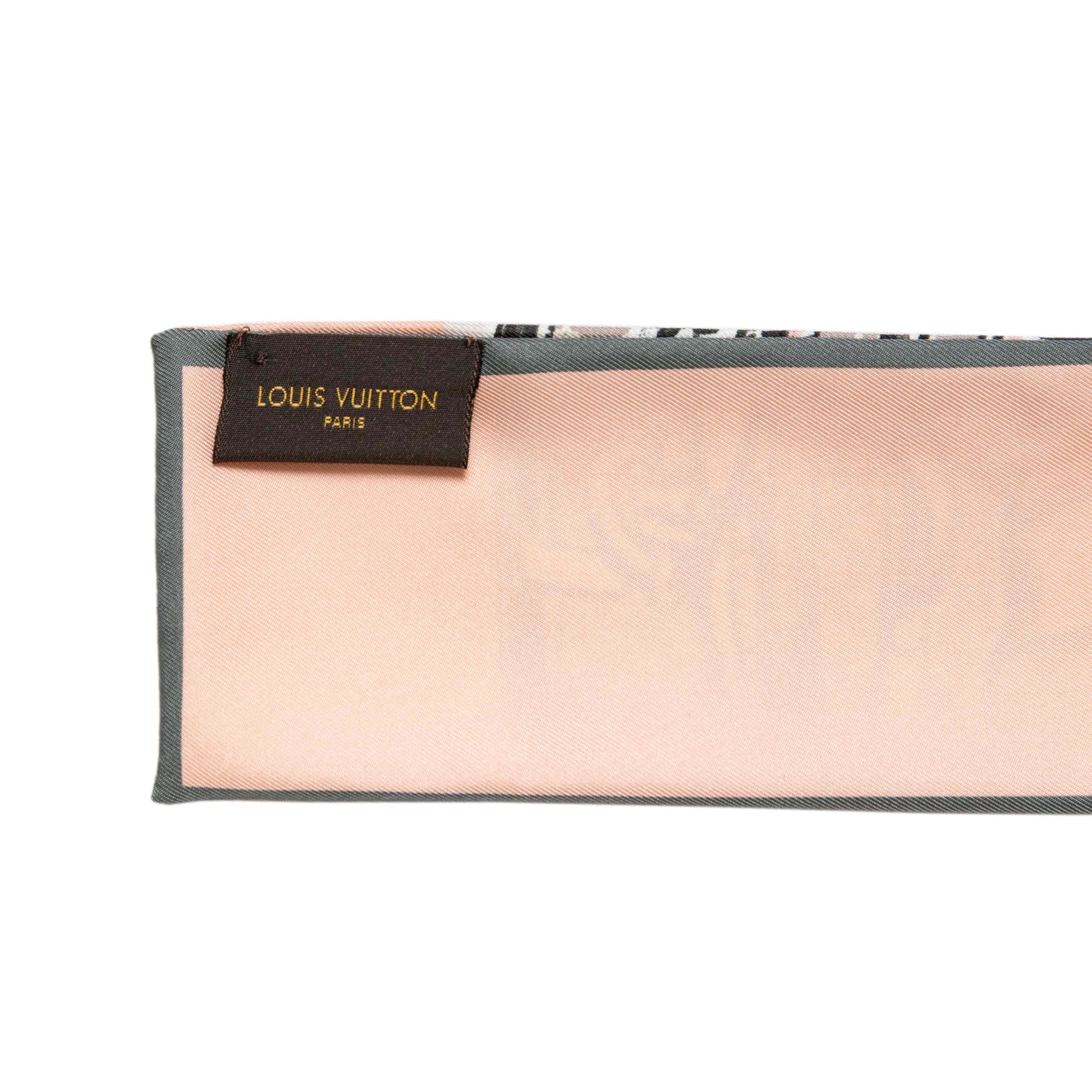 Exclusive Louis Vuitton Rose Poudre Silk Monogram Trunks Bandeau — Back View