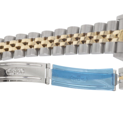 Exclusive Rolex 18K & Stainless Steel Jubilee Diamond Dial Ladies Datejust 69173 — Detail View