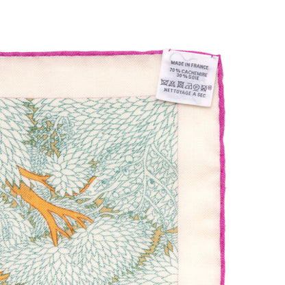 Exclusive Hermes Cashmere Silk Retour A La Nature Shawl 140 — Top View