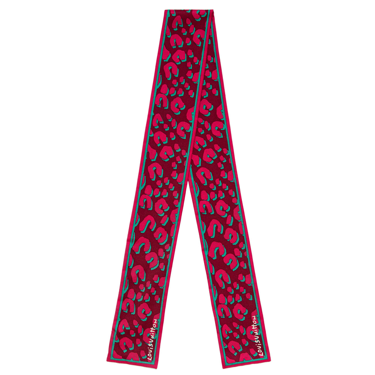 Exclusive Louis Vuitton Silk Leopard Bandeau — Front View