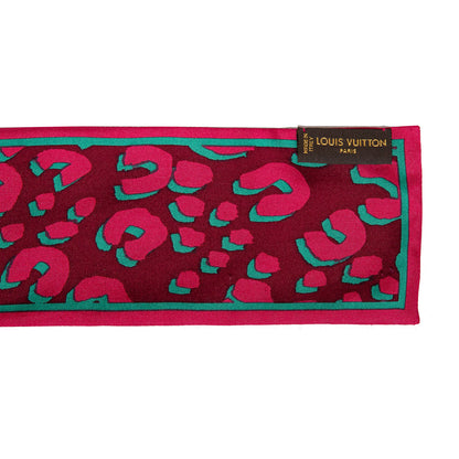 Exclusive Louis Vuitton Silk Leopard Bandeau — Back View