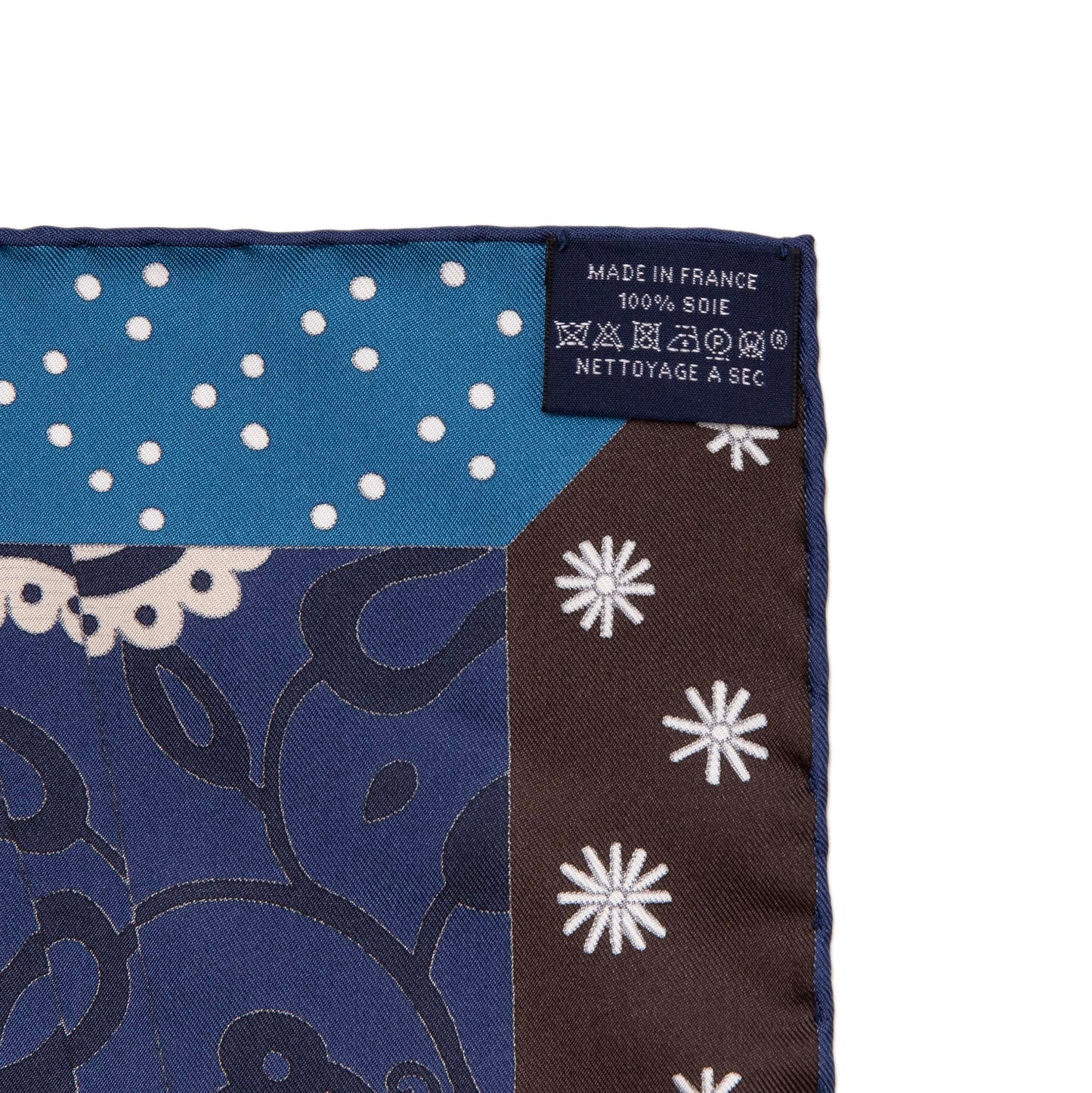 Exclusive Hermes Silk Le Premier Chant Scarf 90 — Top View