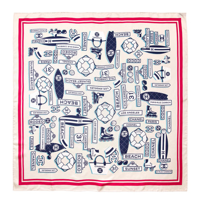 Exclusive Chanel Silk Square Scarf — Side View