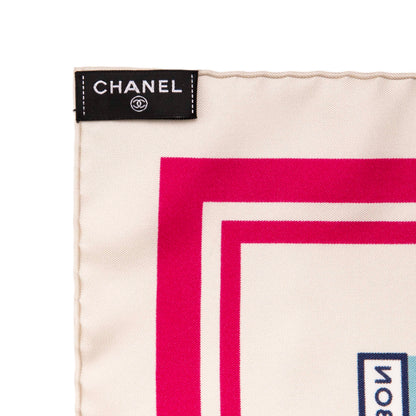 Exclusive Chanel Silk Square Scarf — Top View