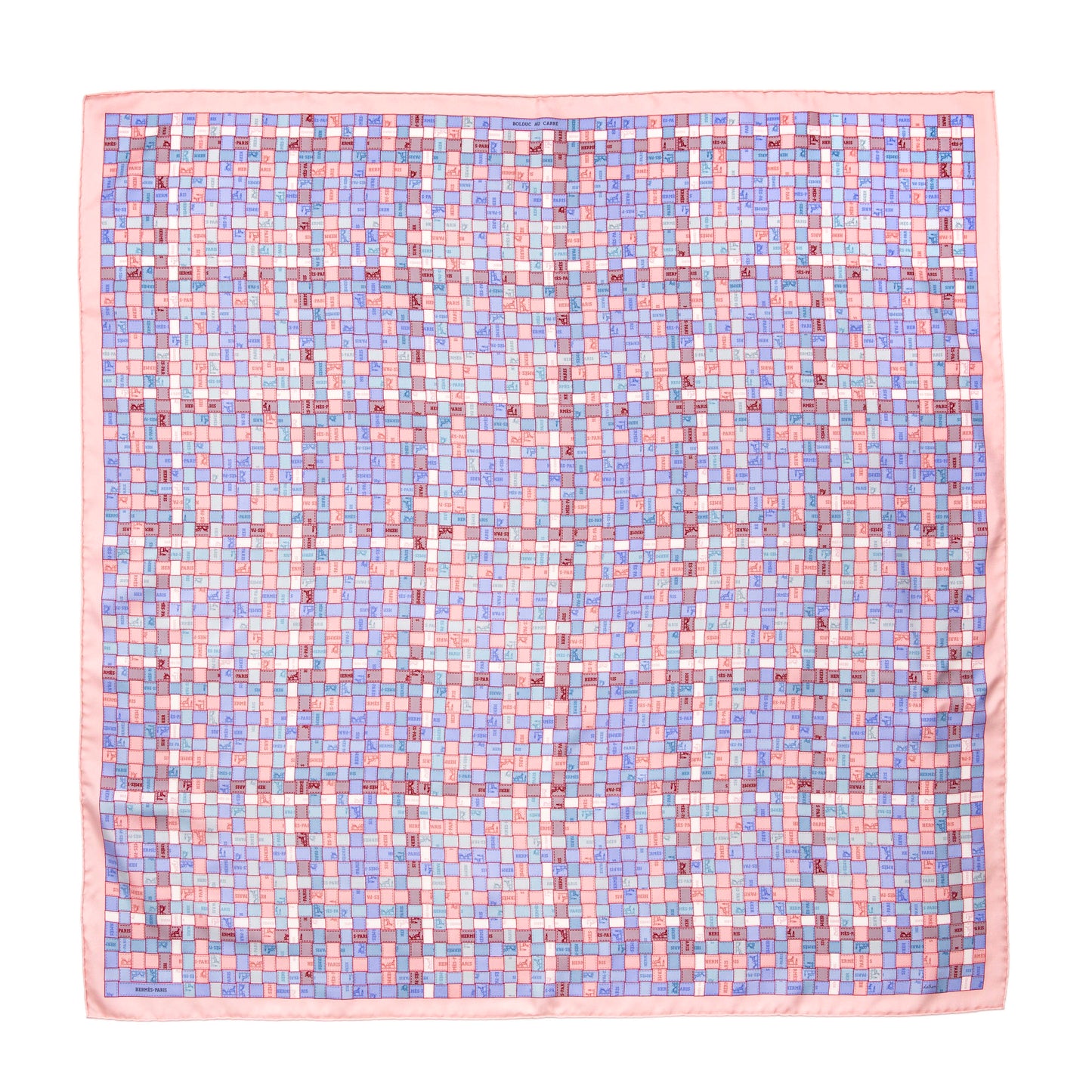 Exclusive Hermes Silk Bolduc au Carre Scarf 90 — Side View