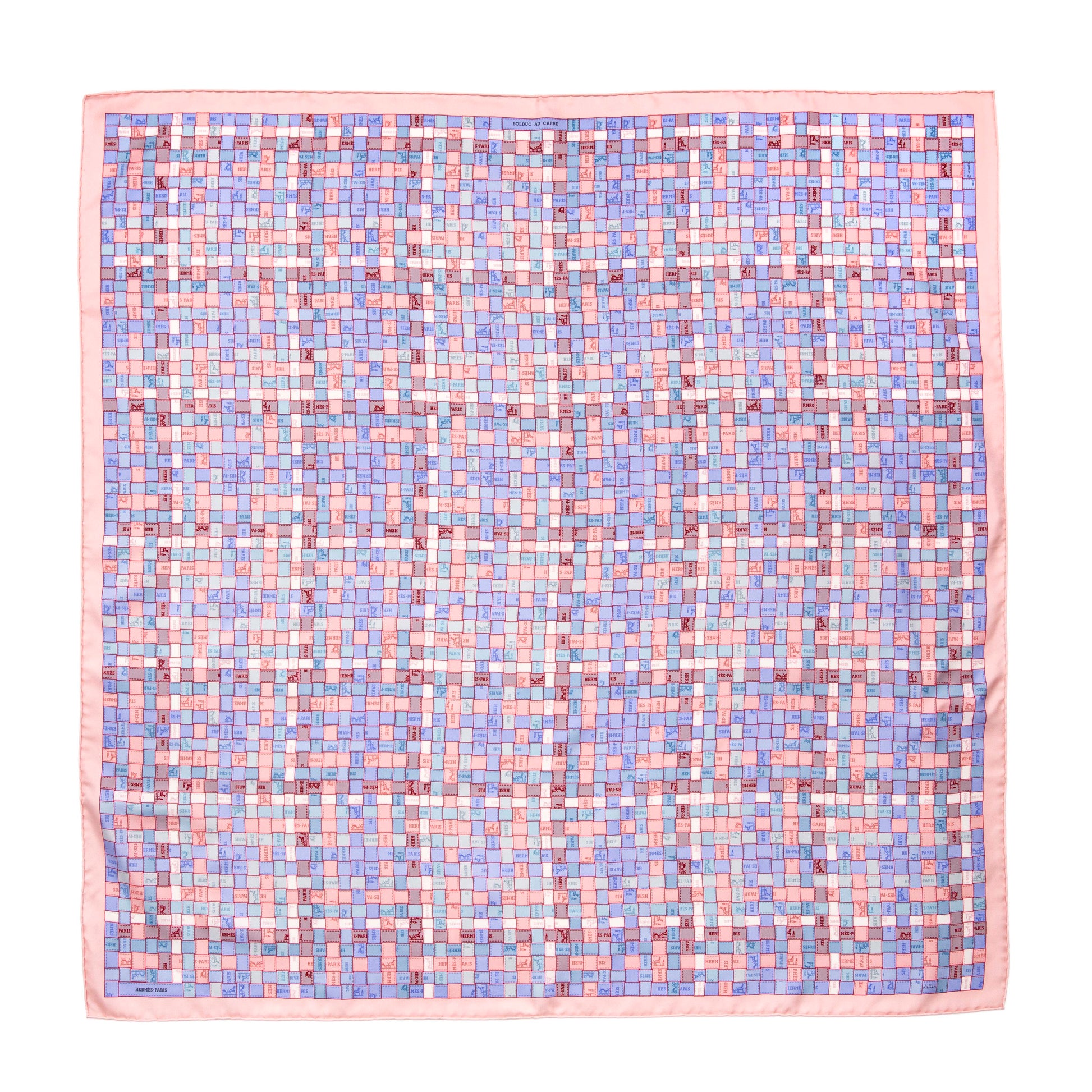 Exclusive Hermes Silk Bolduc au Carre Scarf 90 — Side View
