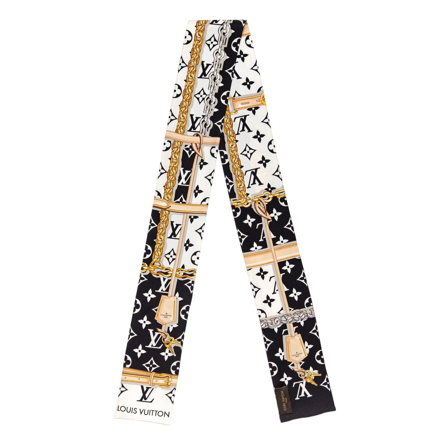 Exclusive Louis Vuitton Silk Monogram Confidential Bandeau — Front View