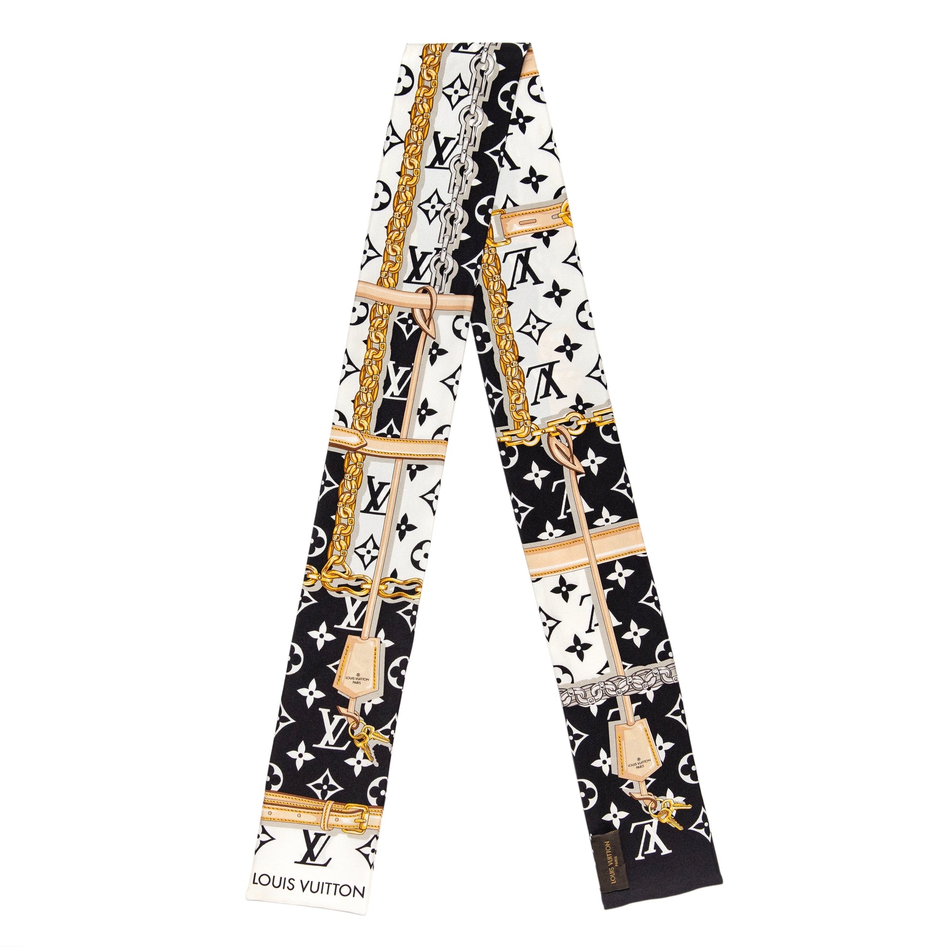 Exclusive Louis Vuitton Silk Monogram Confidential Bandeau — Front View