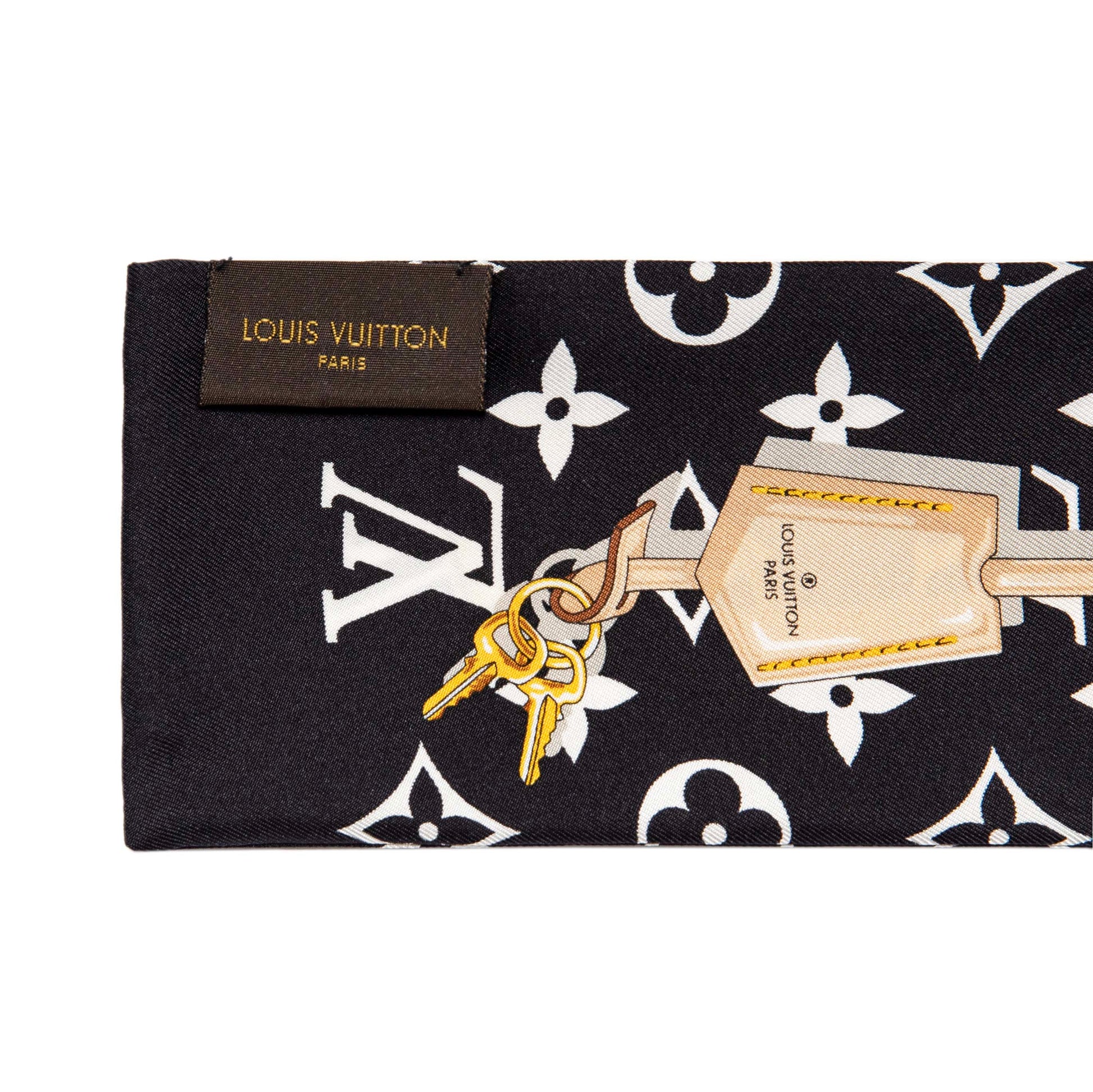 Exclusive Louis Vuitton Silk Monogram Confidential Bandeau — Back View