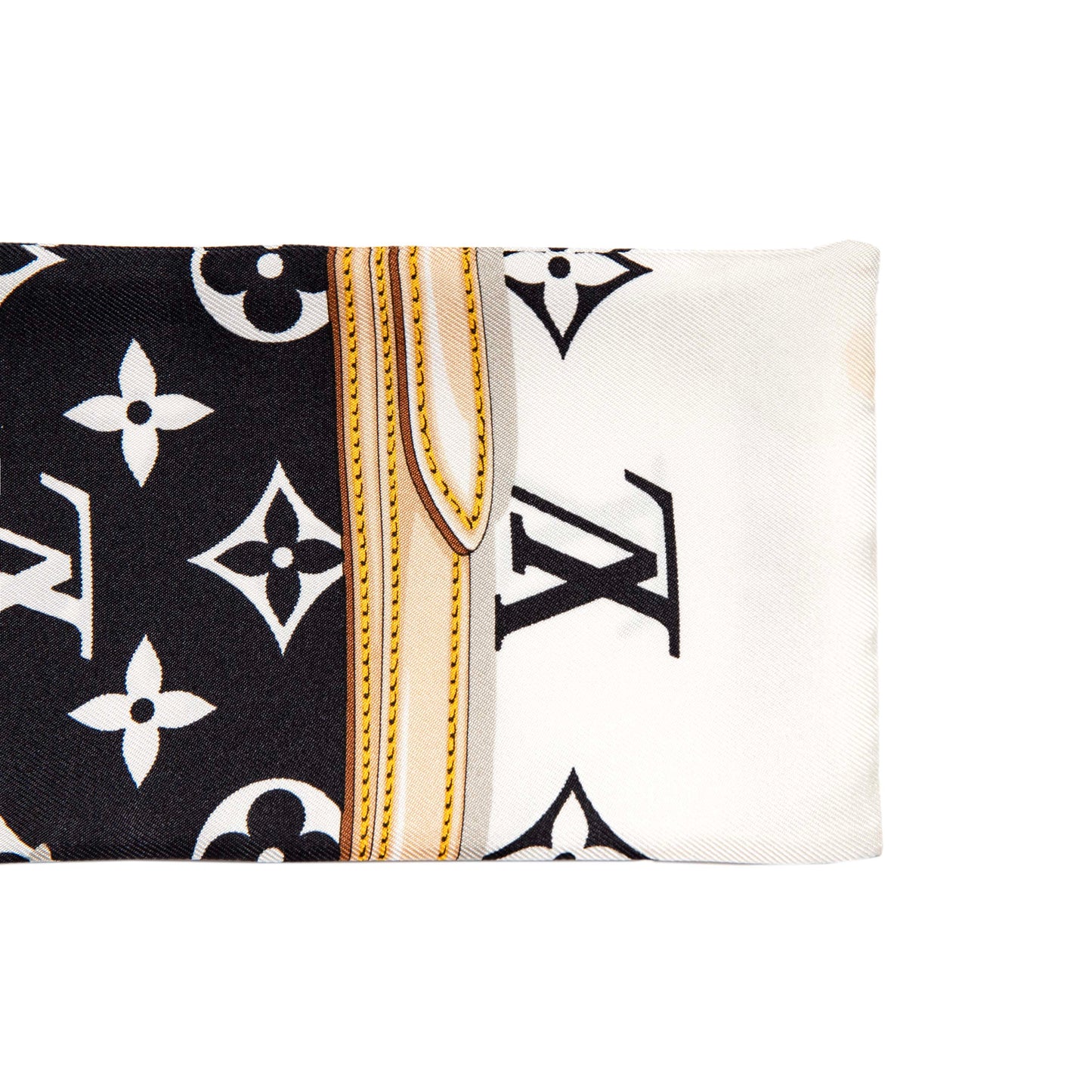 Exclusive Louis Vuitton Silk Monogram Confidential Bandeau — Top View