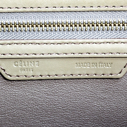 Exclusive Celine Tri Color Calf Hair & Leather Mini Luggage Tote — Top View