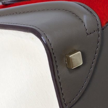 Exclusive Celine Tri Color Calf Hair & Leather Mini Luggage Tote — Alternate View 8