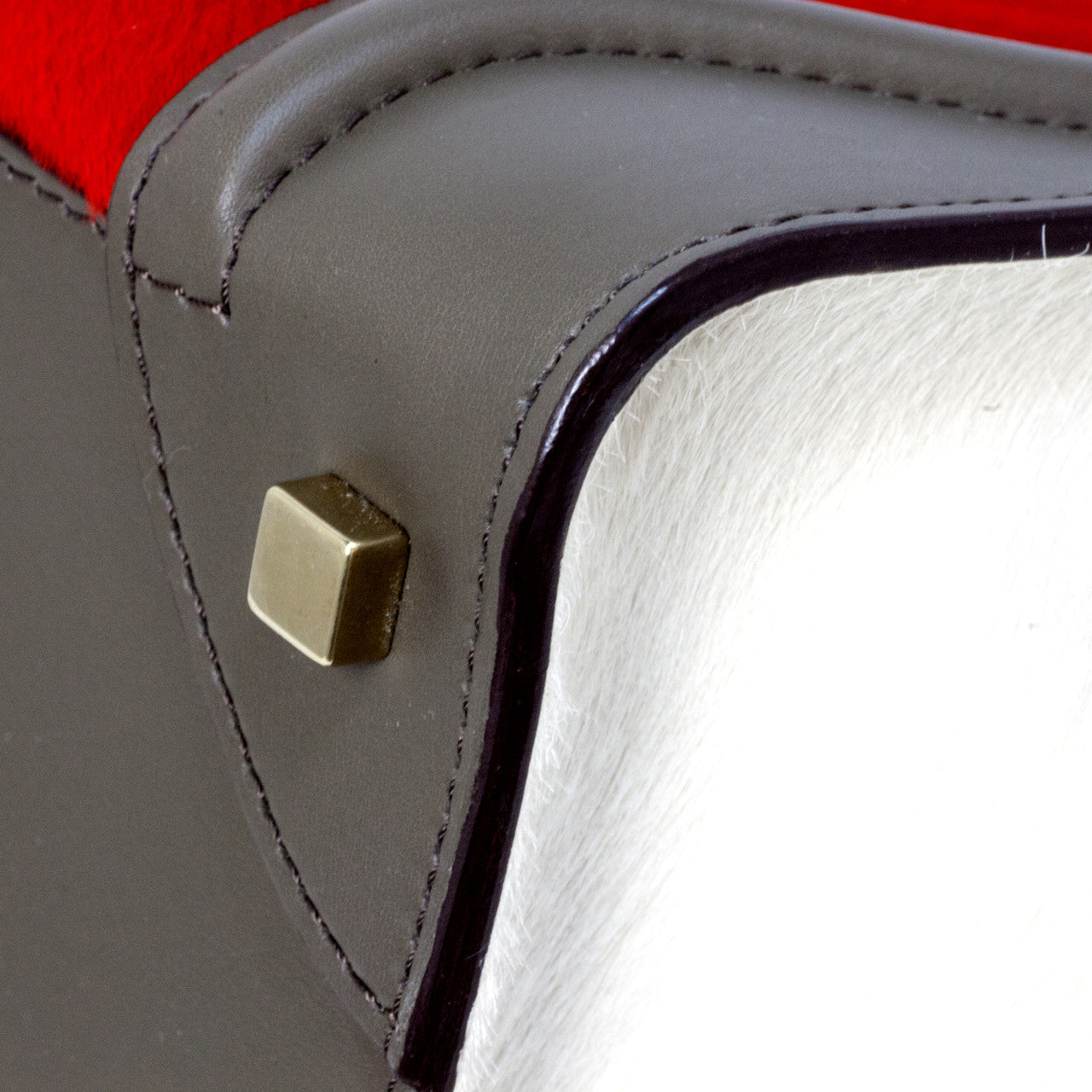 Exclusive Celine Tri Color Calf Hair & Leather Mini Luggage Tote — Alternate View 11