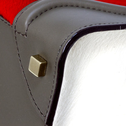 Exclusive Celine Tri Color Calf Hair & Leather Mini Luggage Tote — Alternate View 11