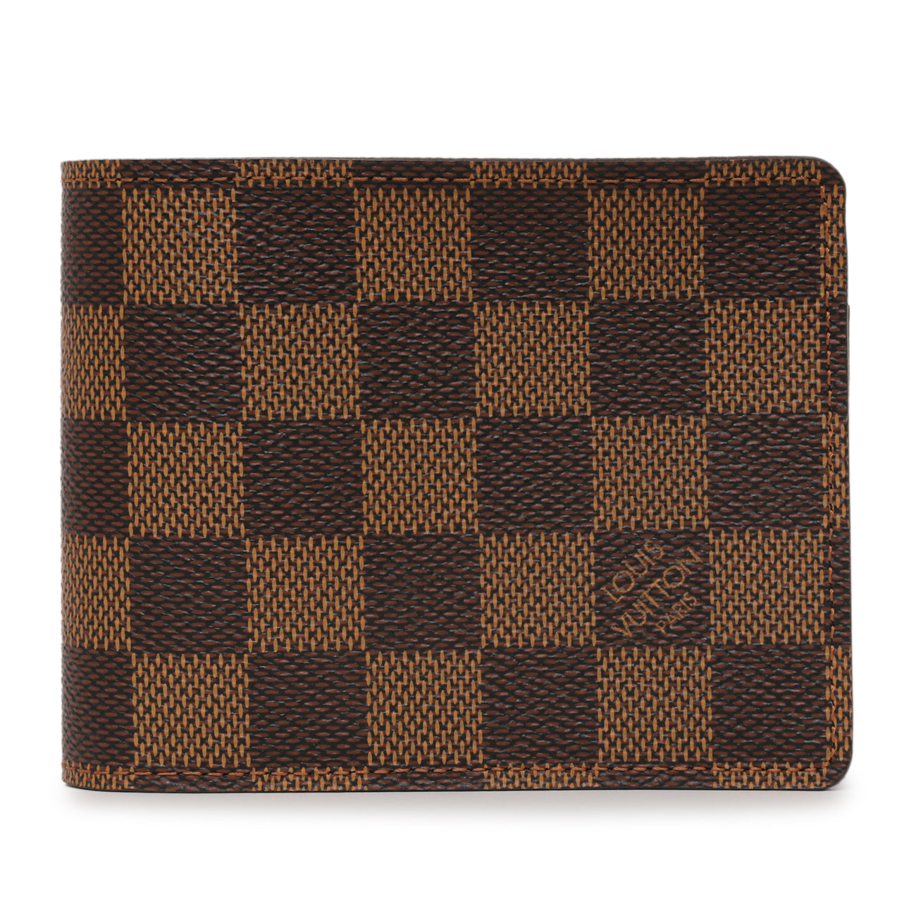 Exclusive Louis Vuitton Damier Ebene Multiple Wallet — Front View
