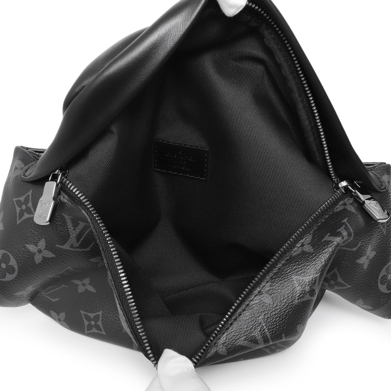Exclusive Louis Vuitton Monogram Eclipse Discovery Bumbag — Top View