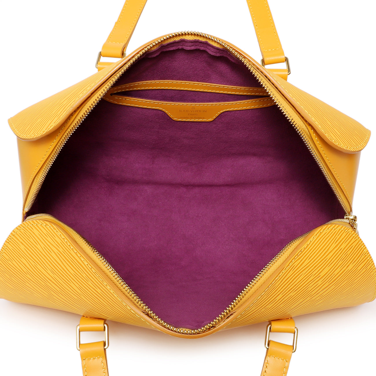 Exclusive Louis Vuitton Yellow Epi Soufflot — Top View