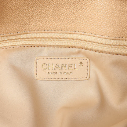 Exclusive Chanel Beige Quilted Caviar Grand Shopping Tote GST — Alternate View 9