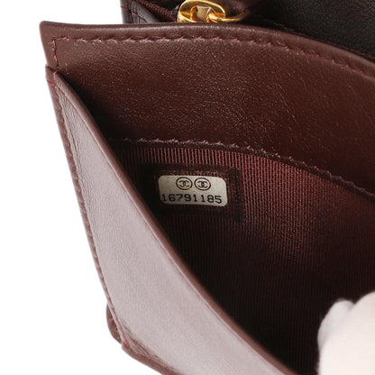 Exclusive Chanel Black Quilted Caviar Yen Wallet — Lifestyle View
