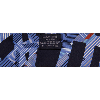 Exclusive Hermes Marine Silk Cavalcadour Morning Twilly — Top View