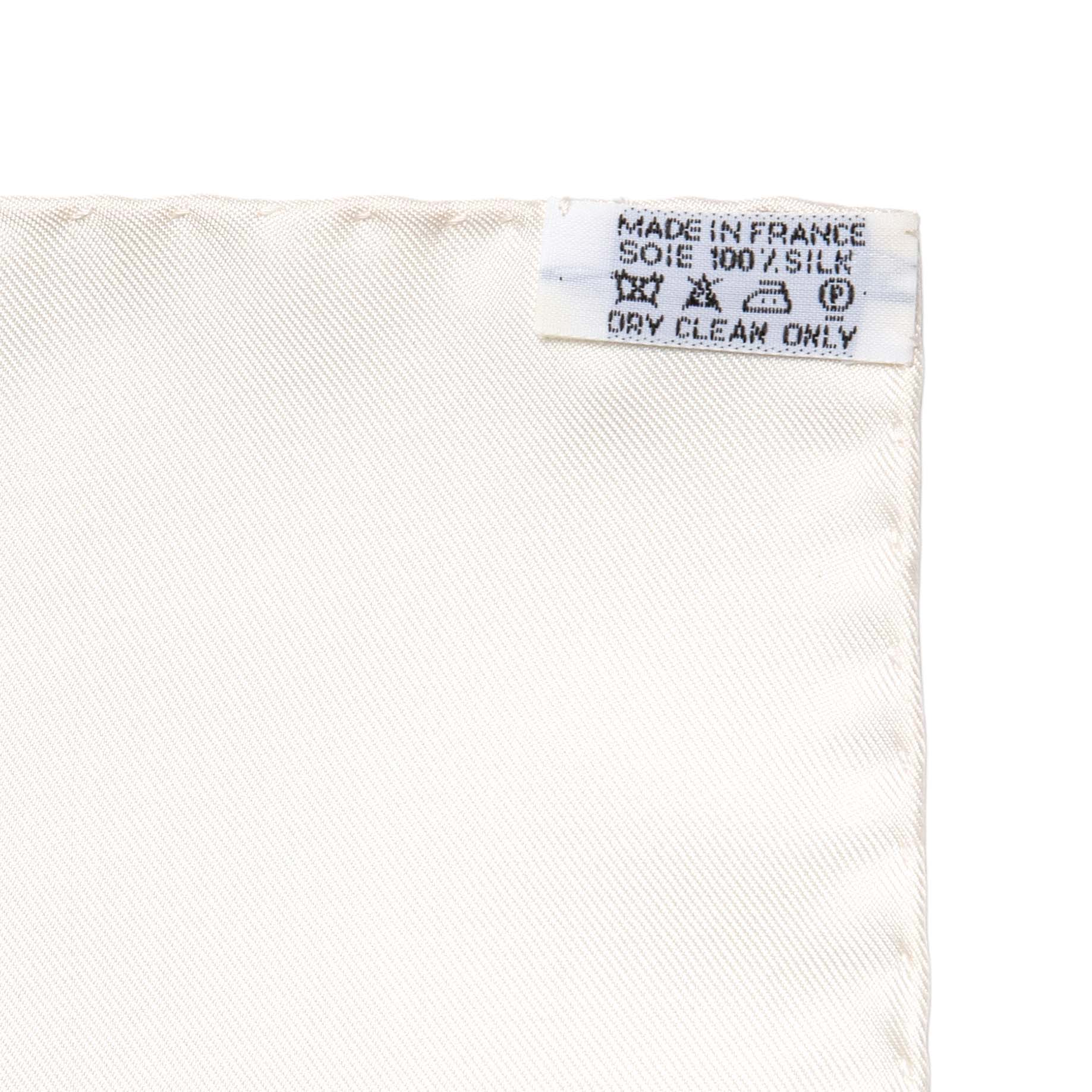 Exclusive Hermes Silk Grande Roue Scarf 90 — Top View