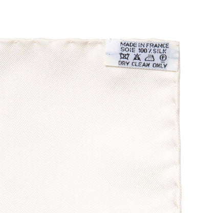 Exclusive Hermes Silk Grande Roue Scarf 90 — Top View