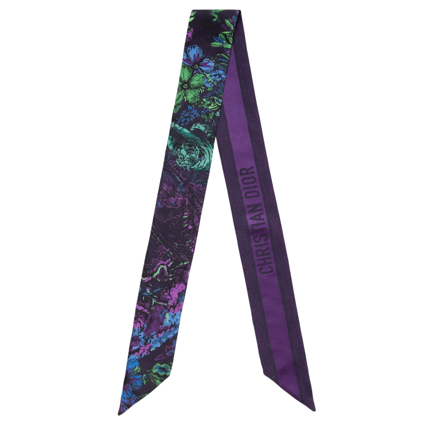 Exclusive Christian Dior Silk Toile De Jouy Voyage Mitzah Scarf — Side View