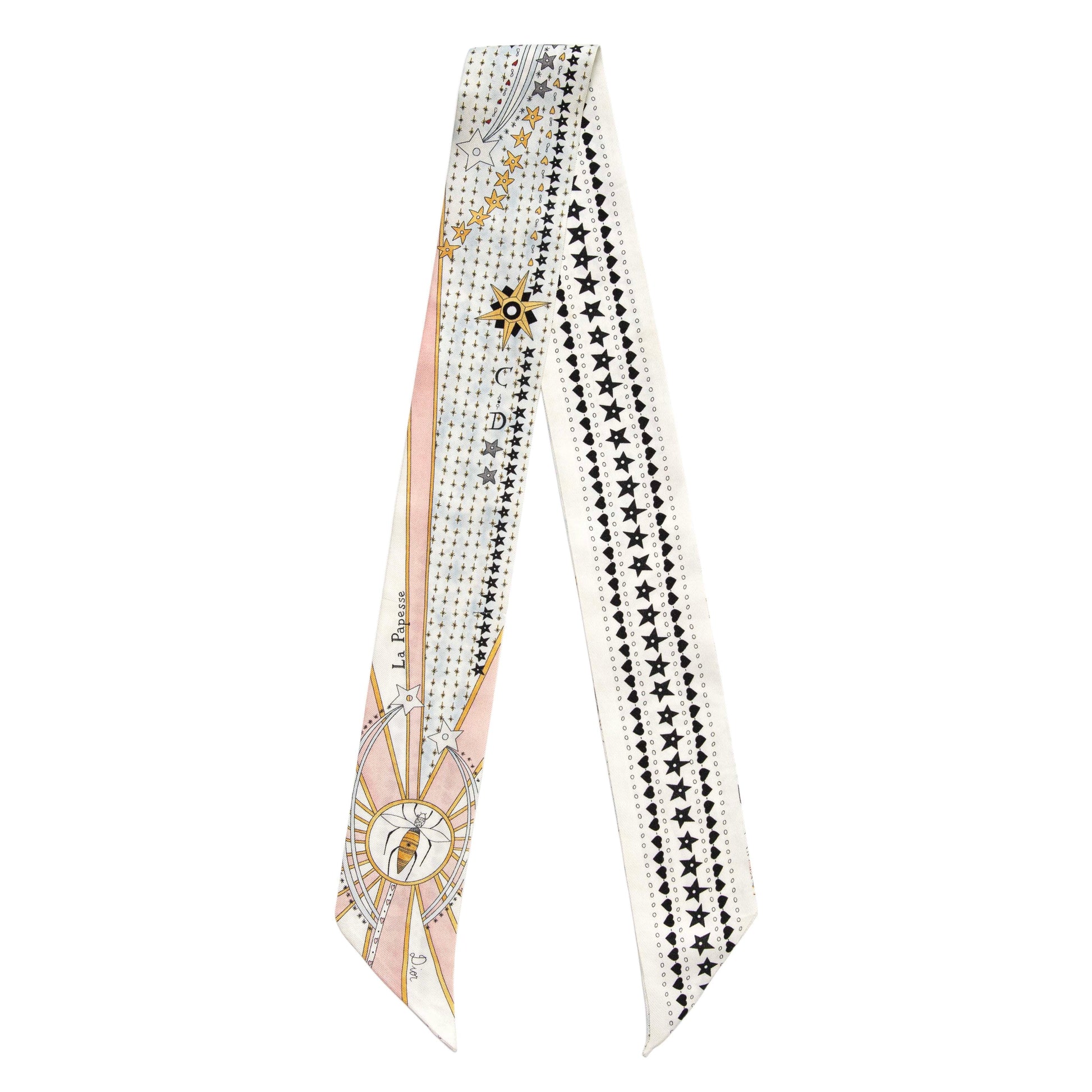 Exclusive Christian Dior Silk La Papesse Tarot Mitzah — Front View