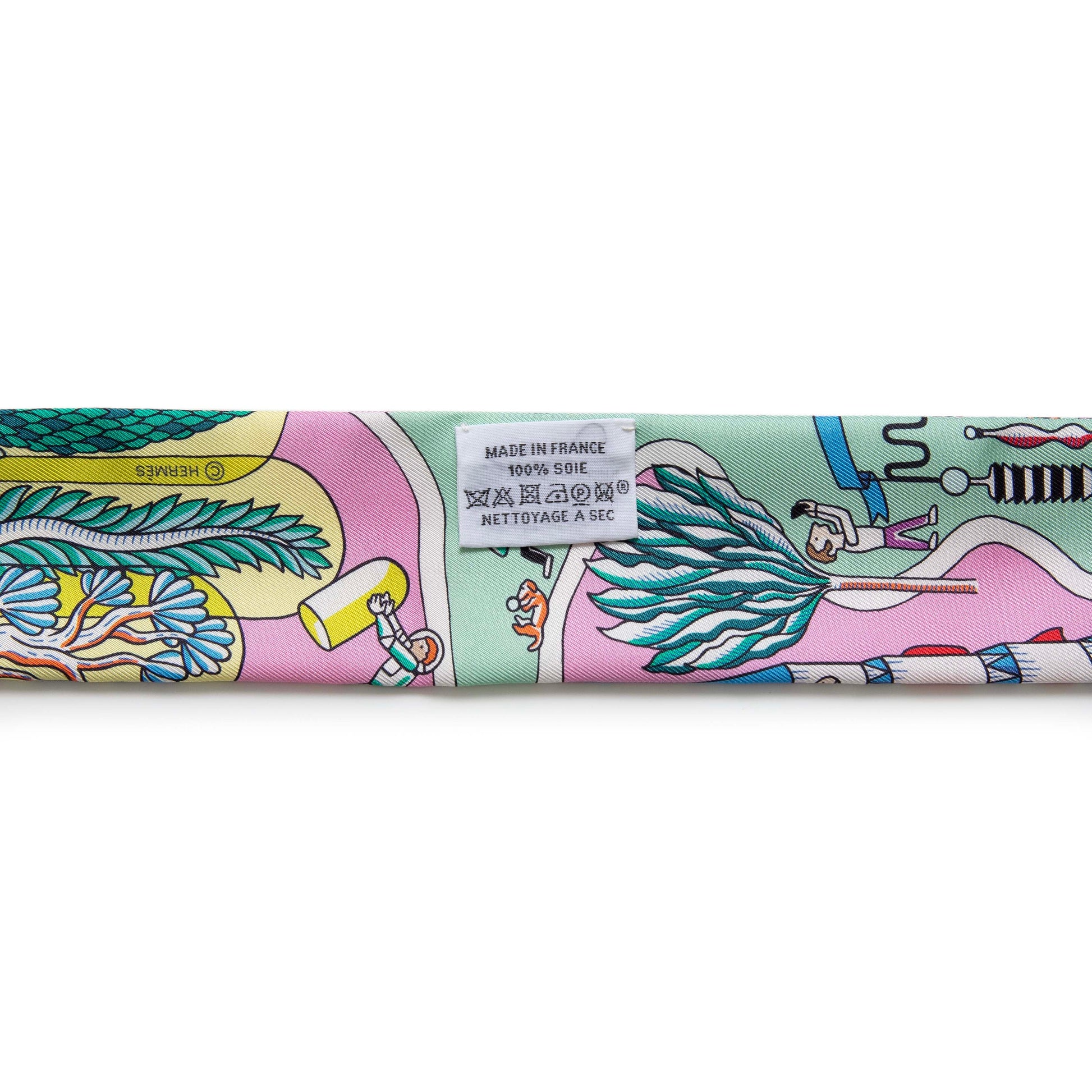 Exclusive Hermes Silk Exposition Universelle Twilly — Back View