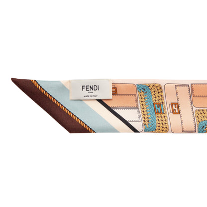 Exclusive Fendi Silk Wrappy Bandeau — Back View