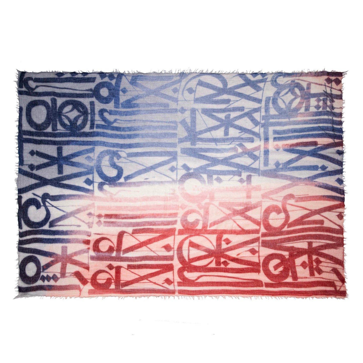 Exclusive Louis Vuitton Retna Cashmere Silk Scarf — Back View