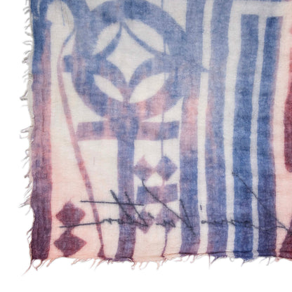 Exclusive Louis Vuitton Retna Cashmere Silk Scarf — Top View
