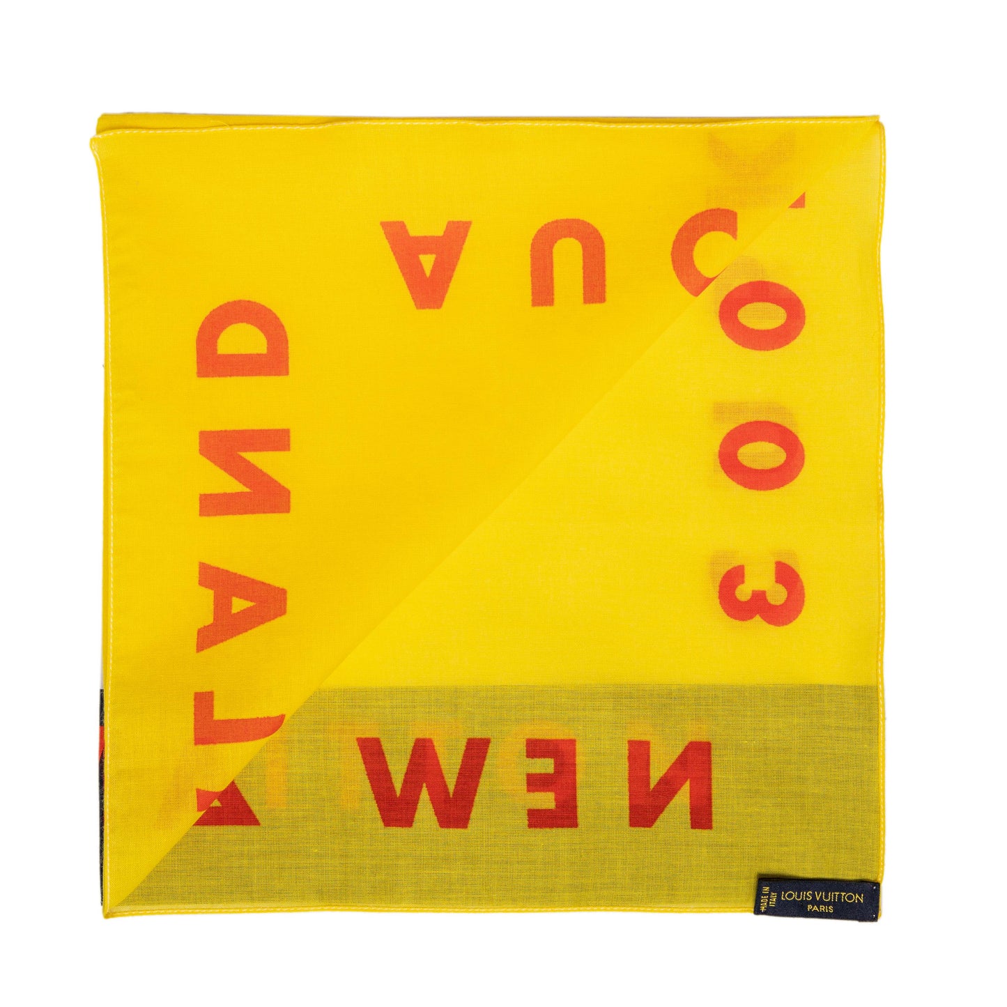 Exclusive Louis Vuitton Cotton New Zealand Cup Bandana — Back View